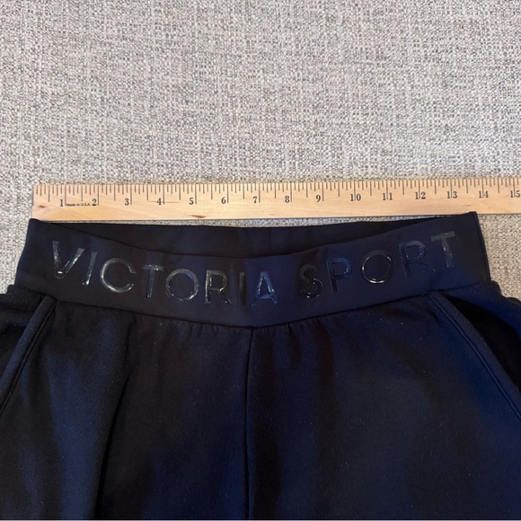 Victoria Sport elastic Waist Women’s Black Sweatpants Elastic Hem Pockets Sz M - Picture 8 of 10